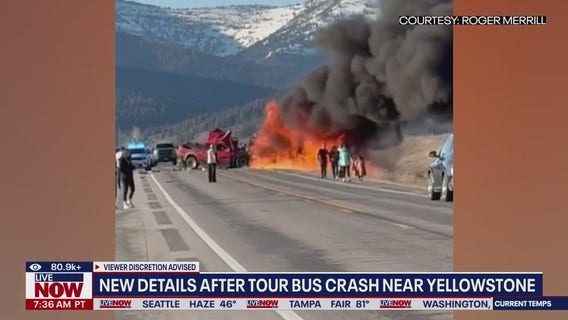 Idaho police say truck crossed line before causing deadly tour van collision near Yellowstone
